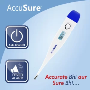 AccuSure Digital Thermometer (MT-1027B) 1's Thermometer & Oximet.