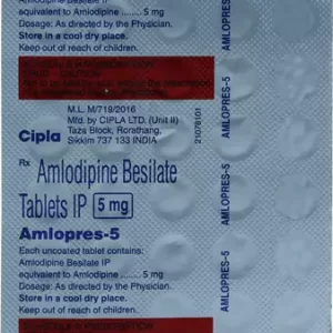 AMLOPRES 5mg Tablet