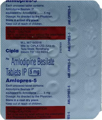 AMLOPRES 5mg Tablet
