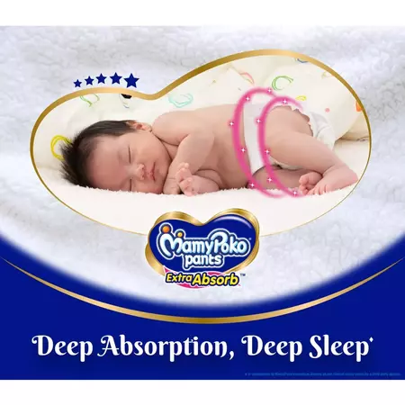 MamyPoko Extra Absorb Diaper Pants (New Born) 74's