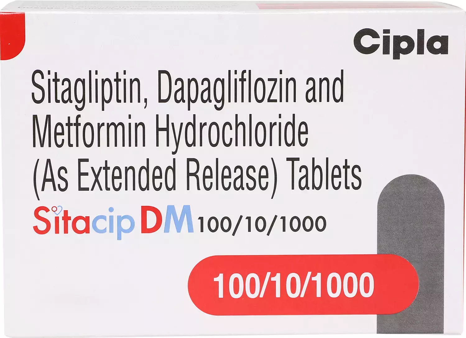 SITACIP DM 100/10/1000 Mg