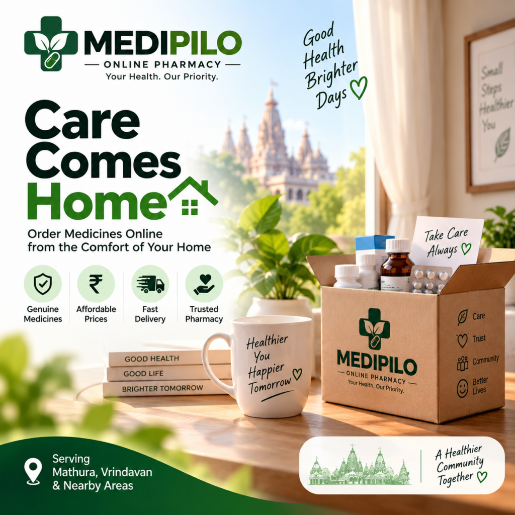 Care Comes Home: Easy Online Medicine Delivery with Medipilo